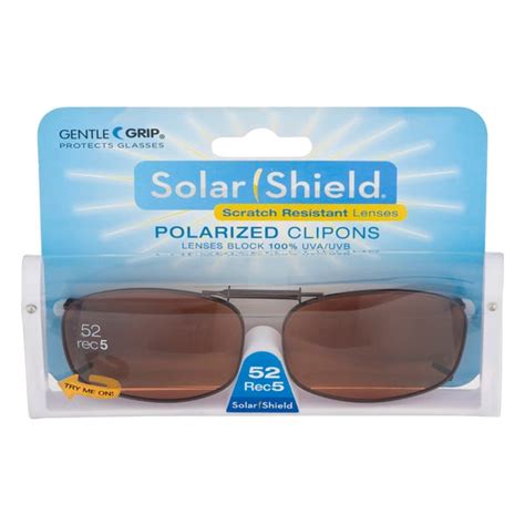 solar shield polarized clipons sizes